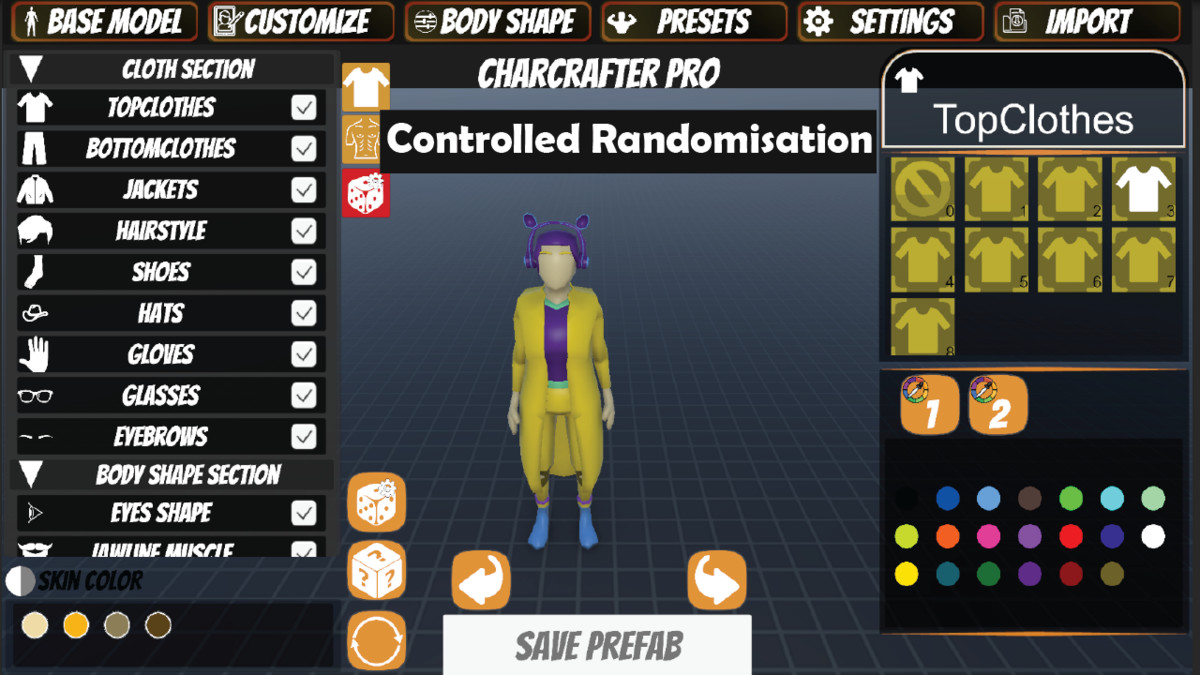 CharCrafter Pro - Moduler Low-Poly Character Creation