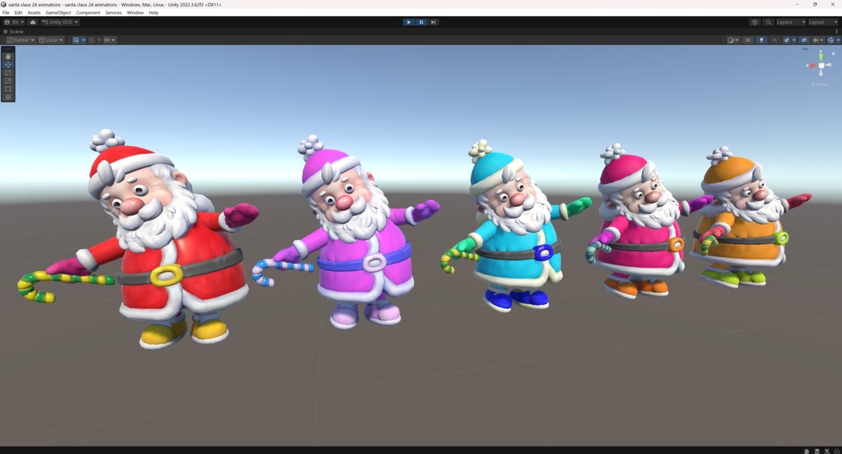 santa claus 24 animations