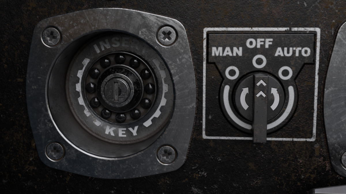 Diesel Generator (Interactive - Game ready)