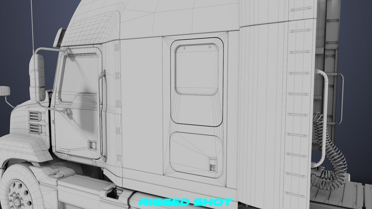 Heavy Truck Chassis 05 Grey Interior URP HDRP Textures