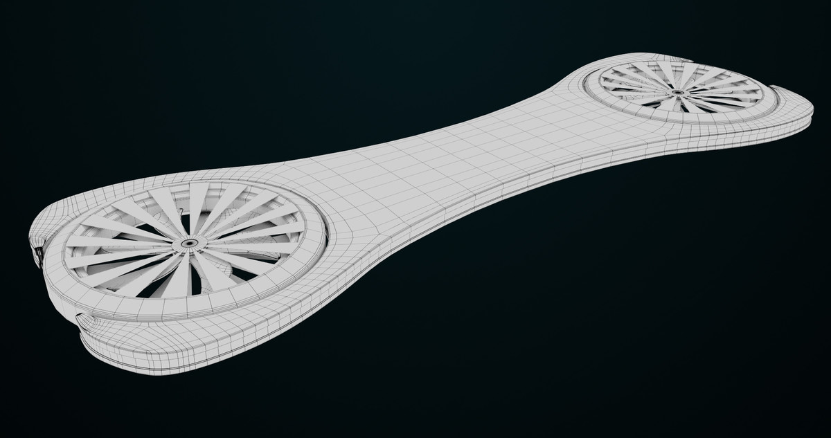 Sci Fi Hoverboard 3 URP HDRP Textures
