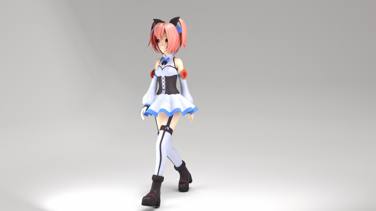 3D Cute Anime Girl