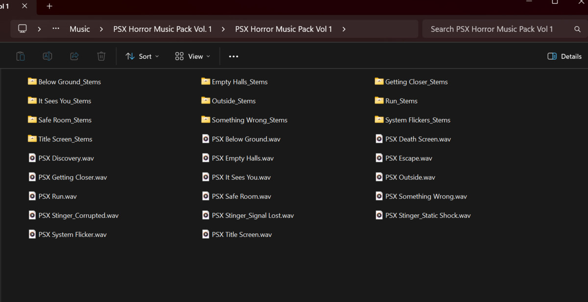PSX Horror Music Pack Vol 1