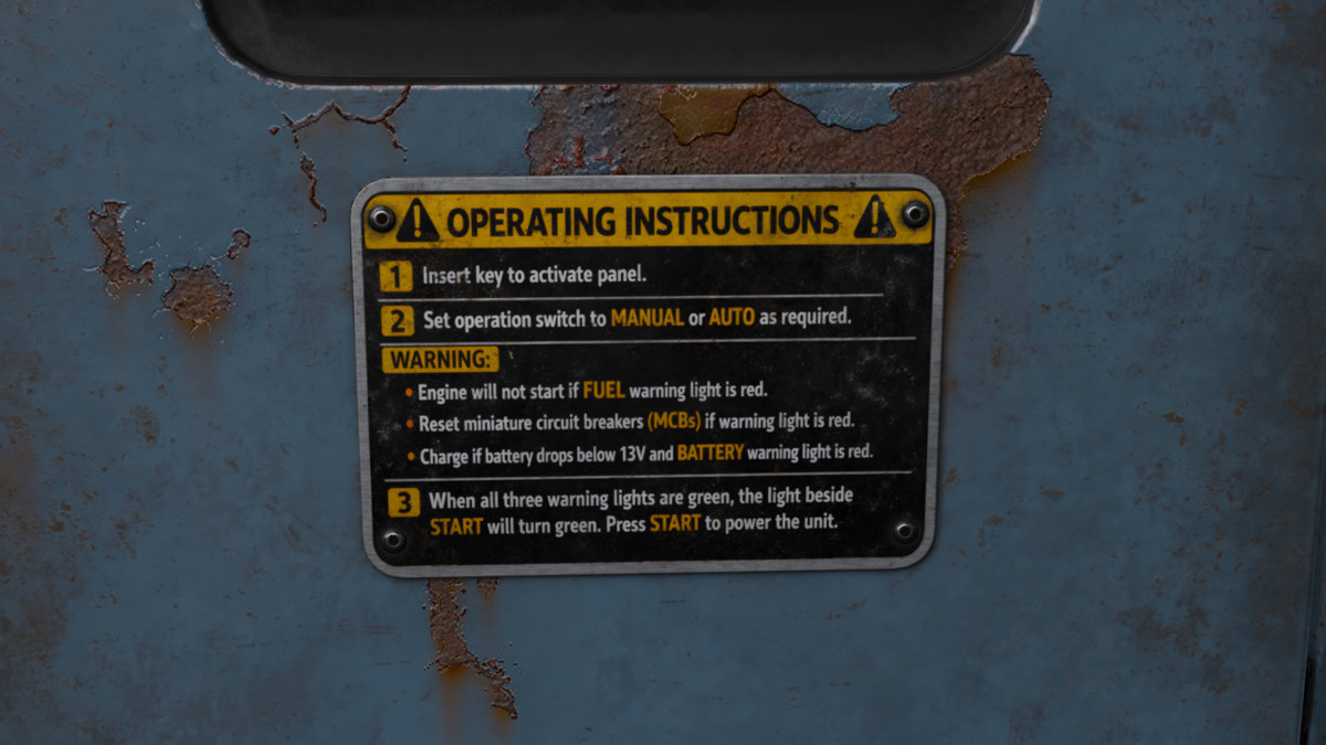 Diesel Generator (Interactive - Game ready)