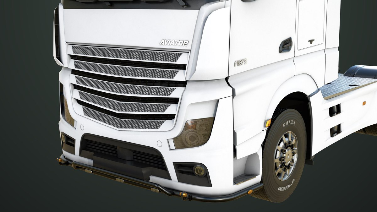 Heavy Truck Chassis 03 With Interior URP HDRP Textures