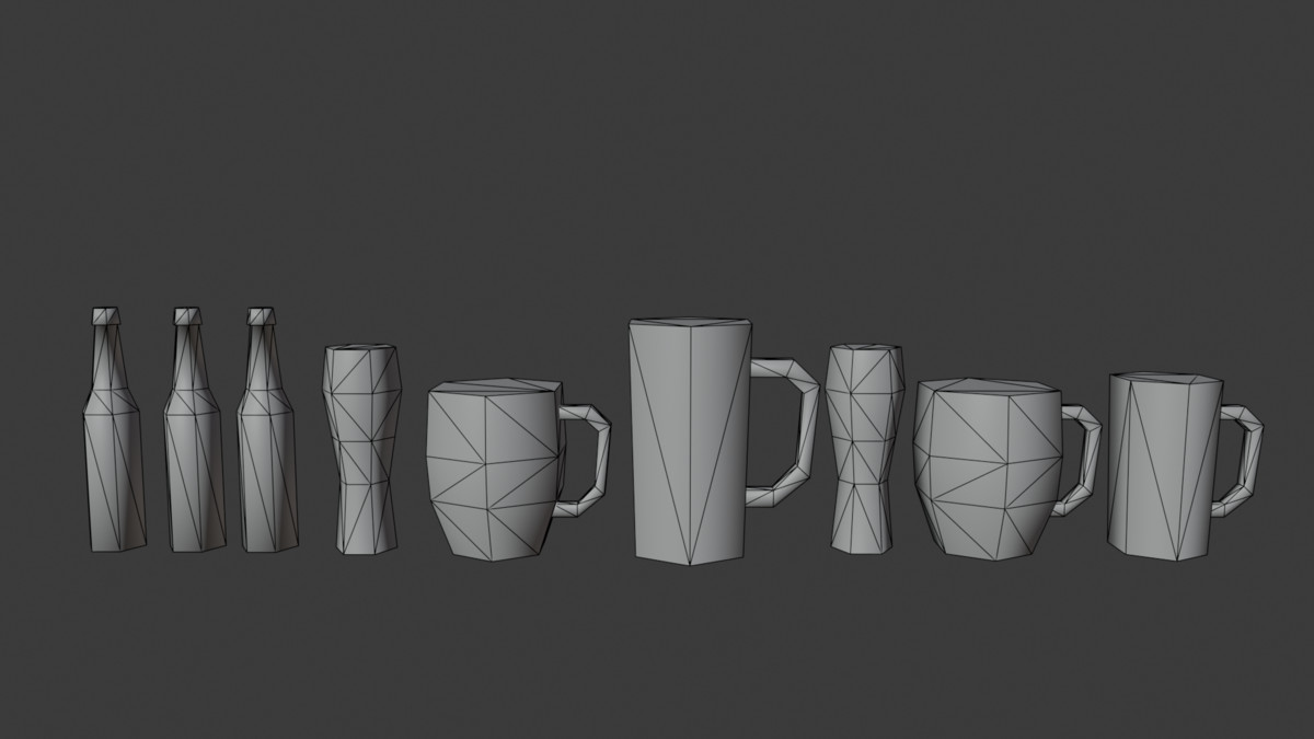 PSX Bar Drinks & Cocktails Pack – 64 Props