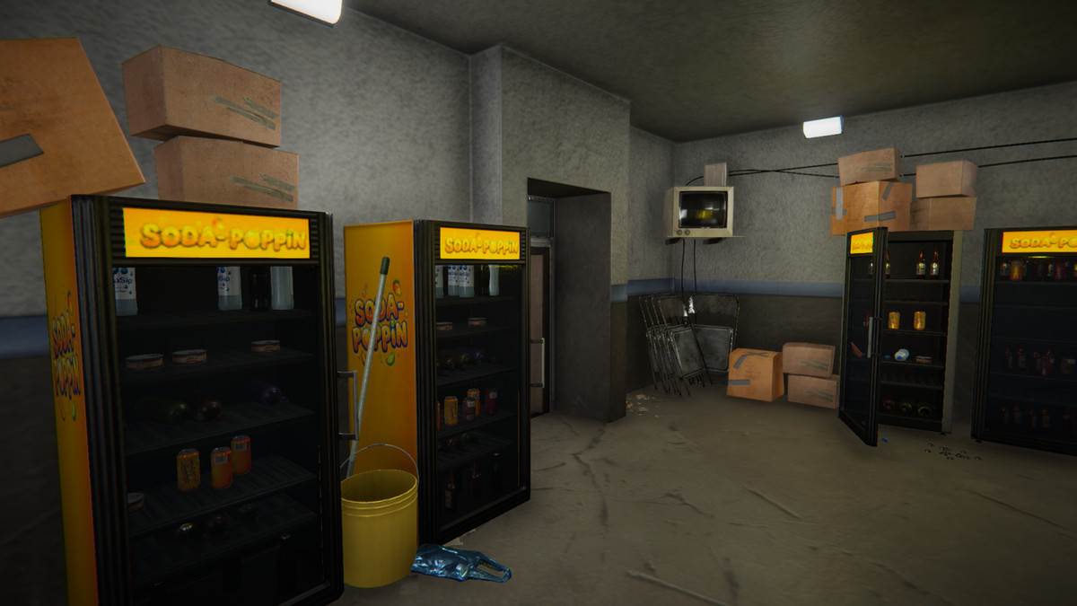 Realistic Modern Roadside Convenience Store Asset Package