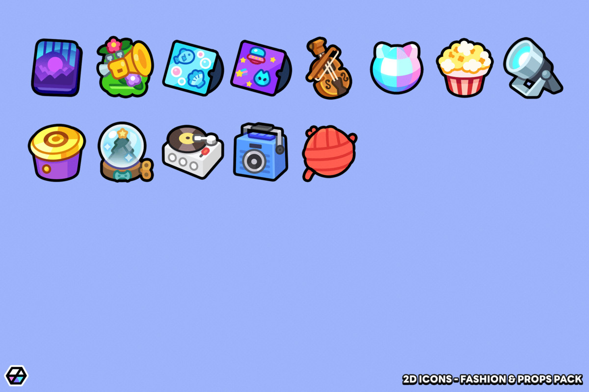 2D Icons - Fashion & Props Pack