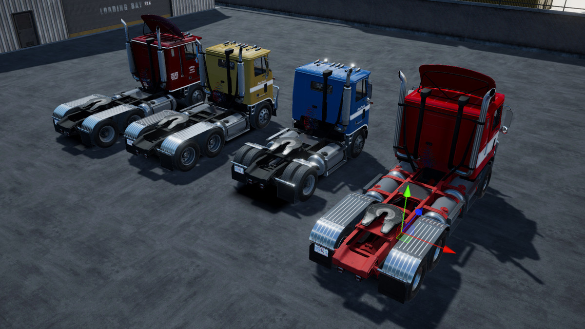 Cabover truck with fuel trailer