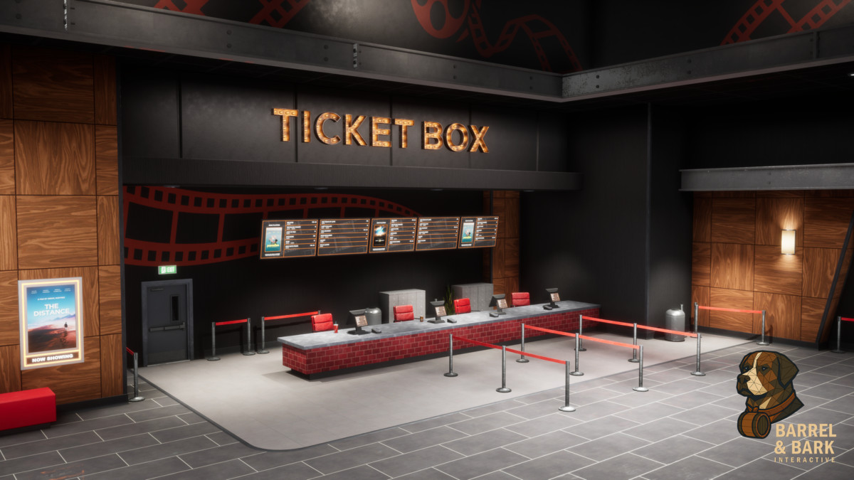 Movie Theatre Scene with Foyer