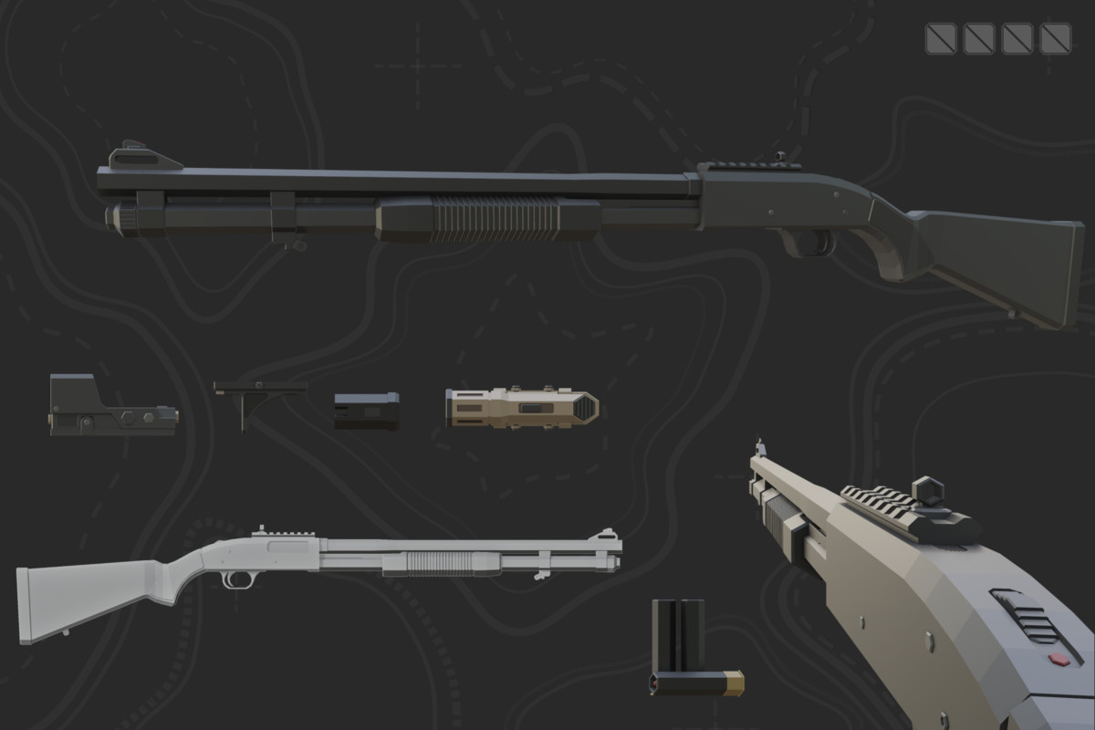 Low Poly Weapon Bundle Pack V