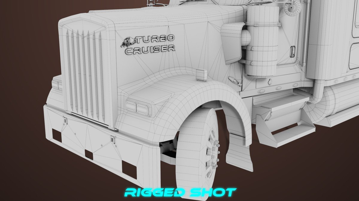 Heavy Truck 02 Chassis Old Dusty URP HDRP Textures