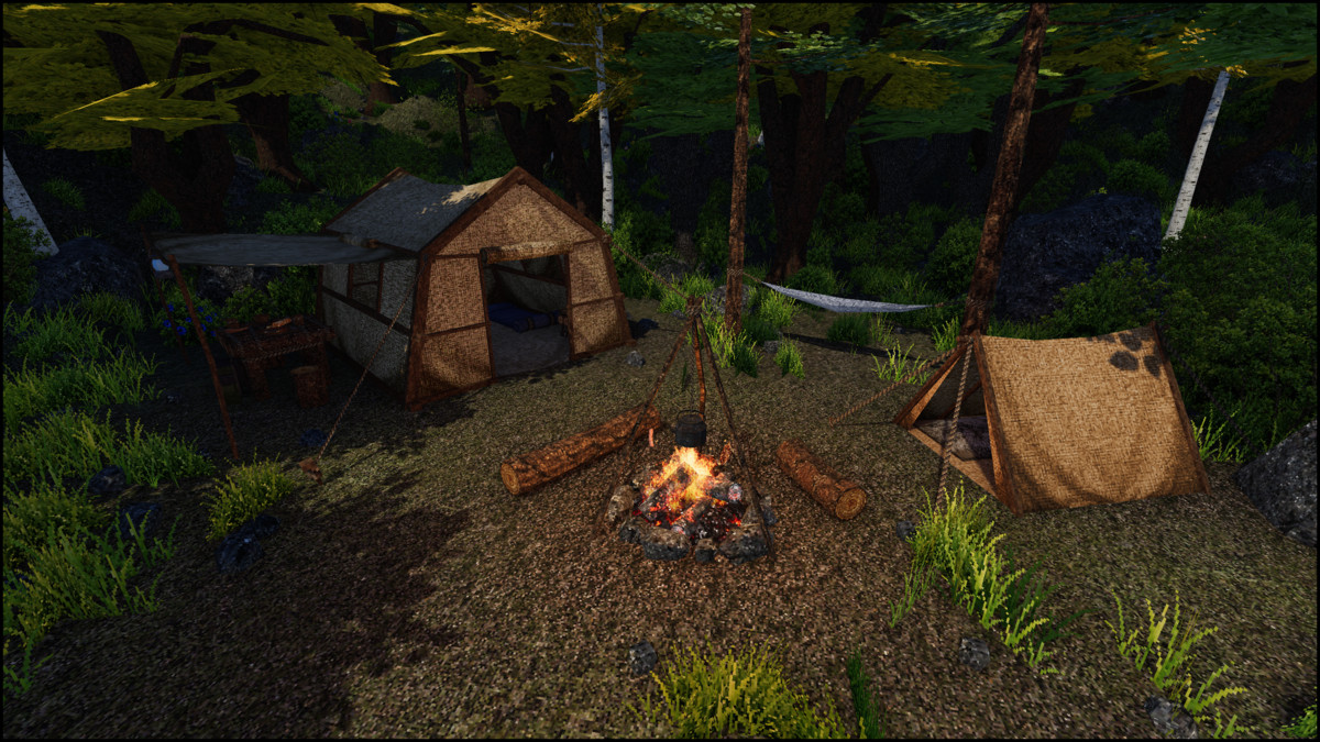 Campsite - Retro Style Modular Environment Pack