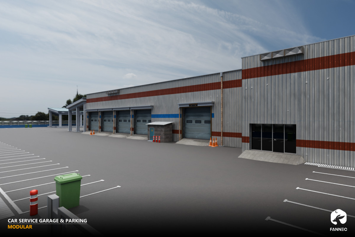 Modular - Car Service Garage & Parking (Interior & Exterior)