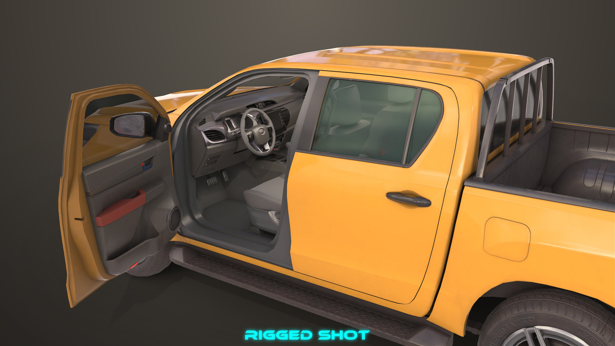 Pickup Truck 04 Brown URP HDRP Textures