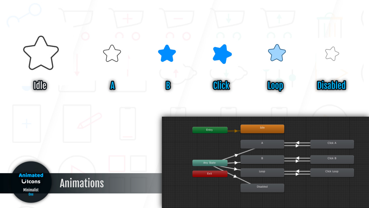 Animated Icons - Minimalist One