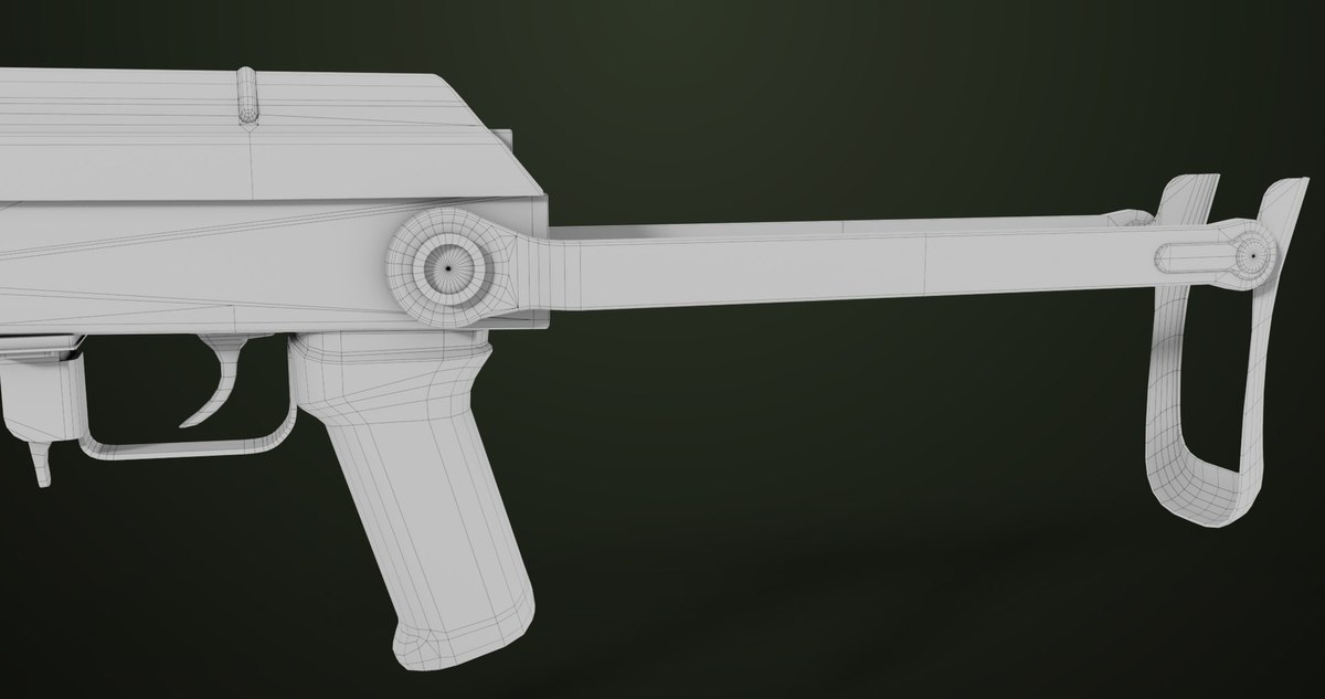 AKMS Light Machine Gun 10 URP HDRP Textures