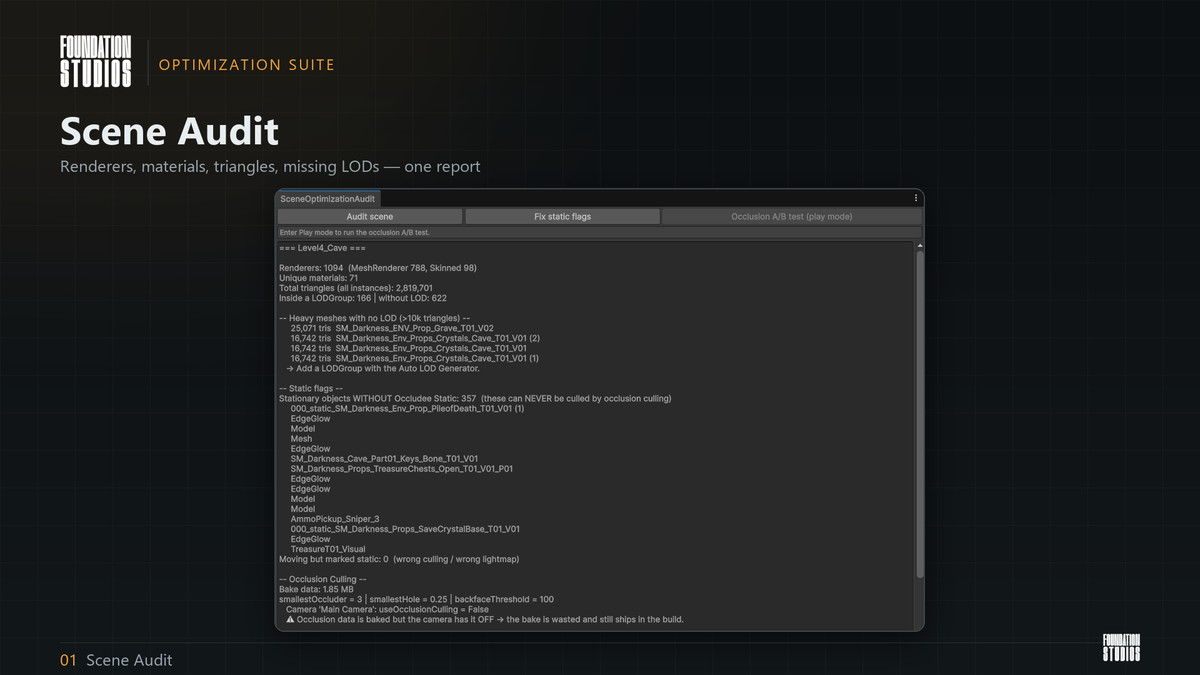 Optimization Suite - Draw Calls, VRAM, LODs (6 - URP)