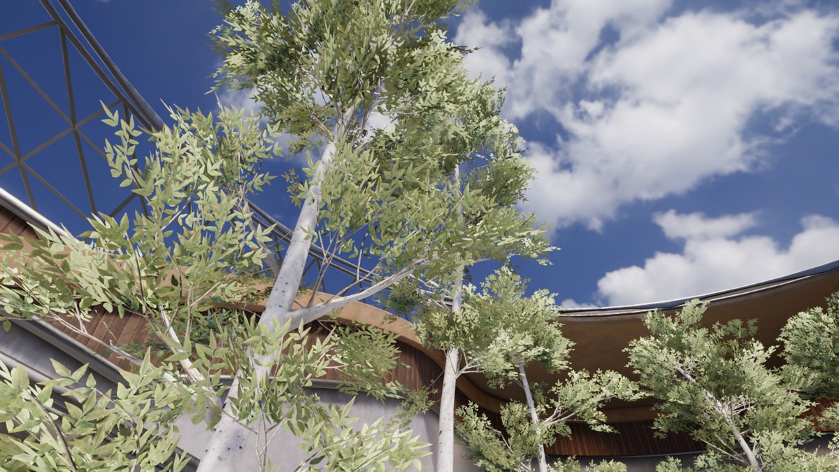 Mobile White Birch Tree