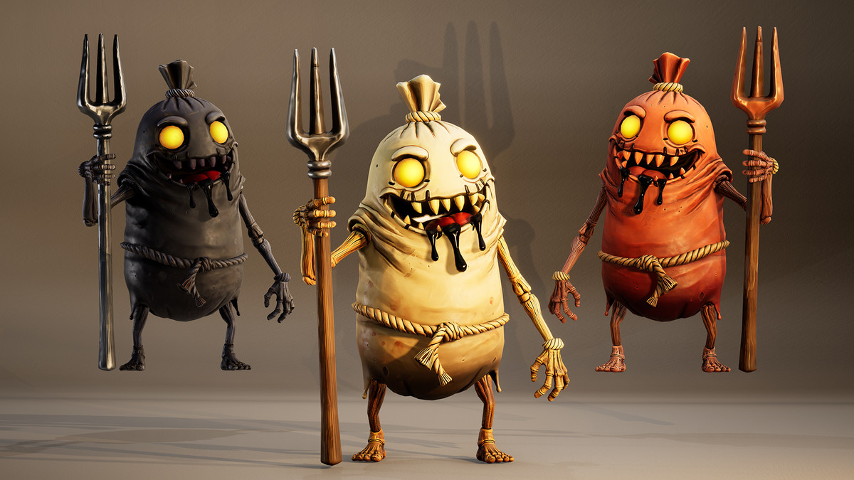 Stylized Horror Creature Pack – Grave Sackcloth (Game Ready, 3 Skins)