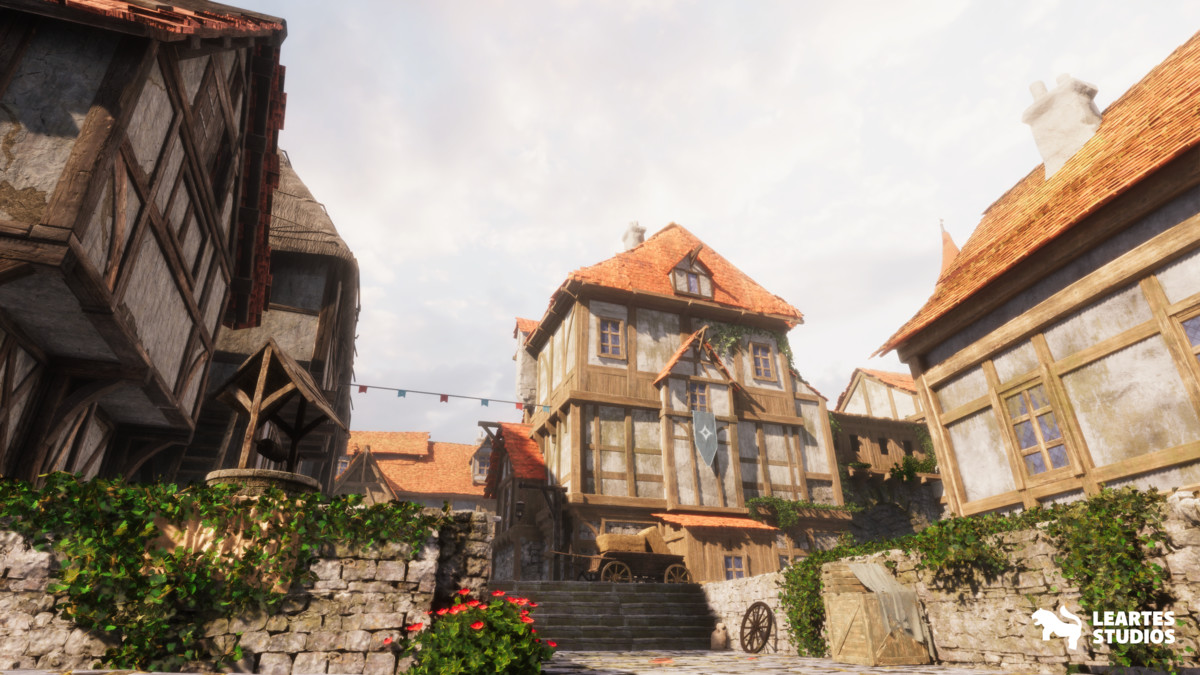 Medieval Lakeside Town