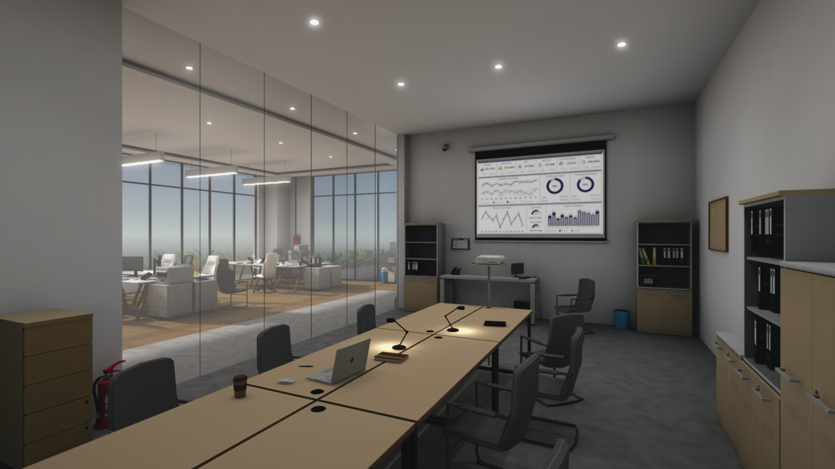 Office Interior Props Low Poly Asset Pack