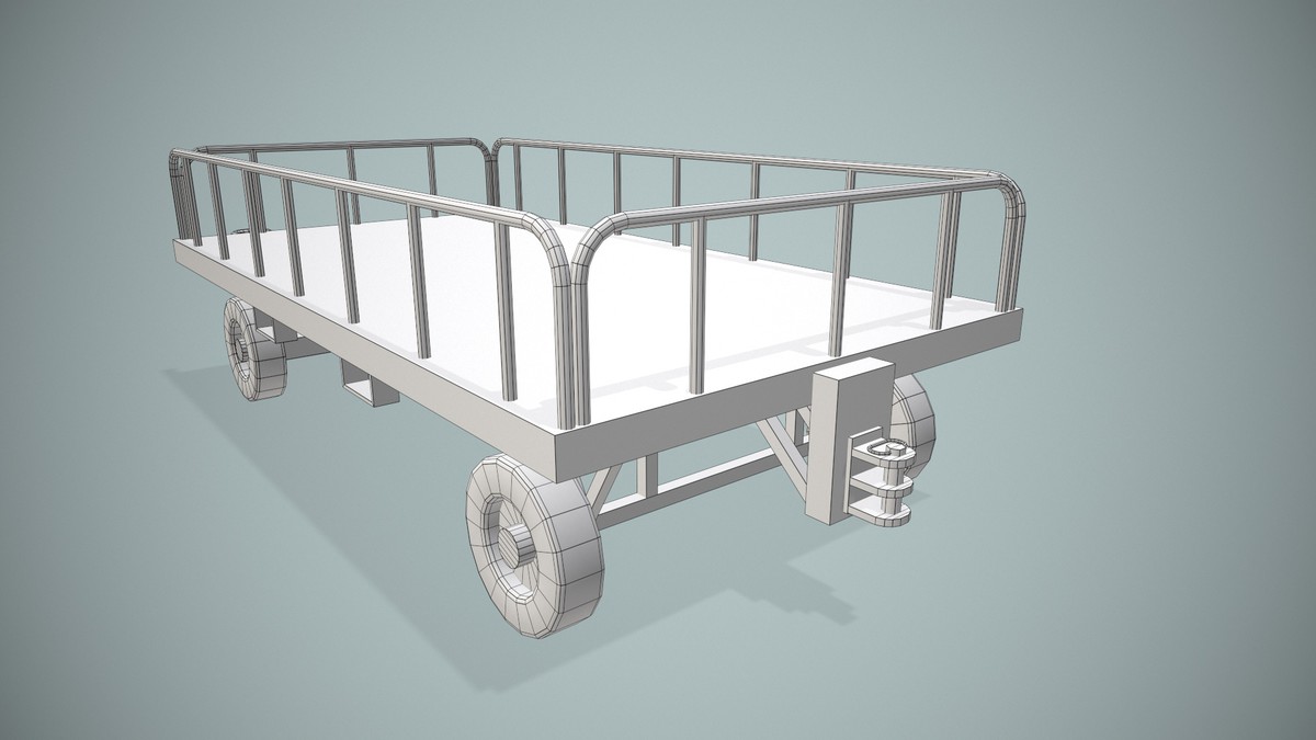 Airport Baggage Cart (440)