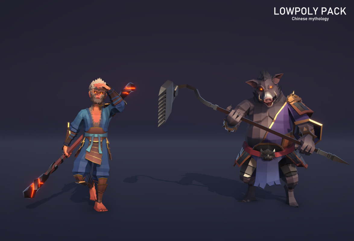 LowpolyPack_Chinese mythology