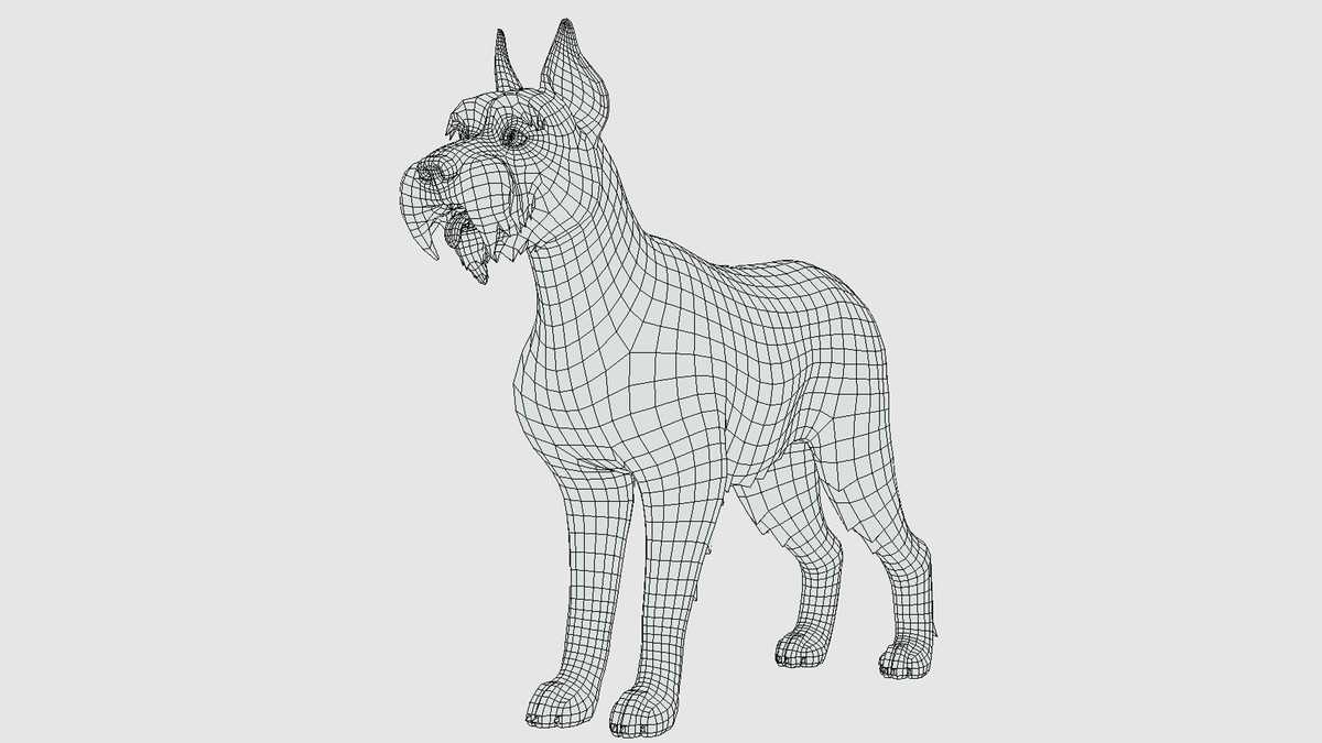Cartoon Dog - Schnauzer