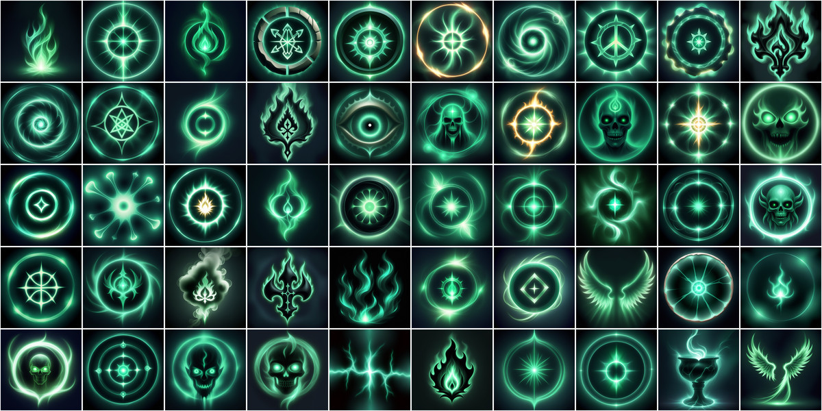 Soft Light Magic Spell Icons Super Bundle1