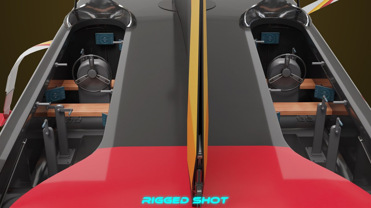 Yacht Hydrofoil Sailing Boats HDRP URP Textures