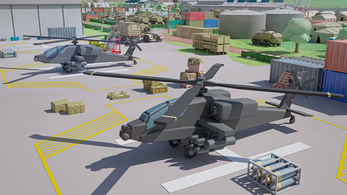 Military 2 - Low Poly 3D Models Pack