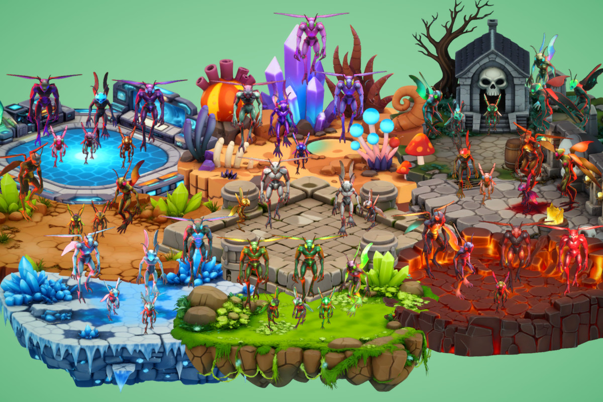 Fantasy Monster Evolution Pack 07-08–09 – Game Ready Creatures | PixeliusVita