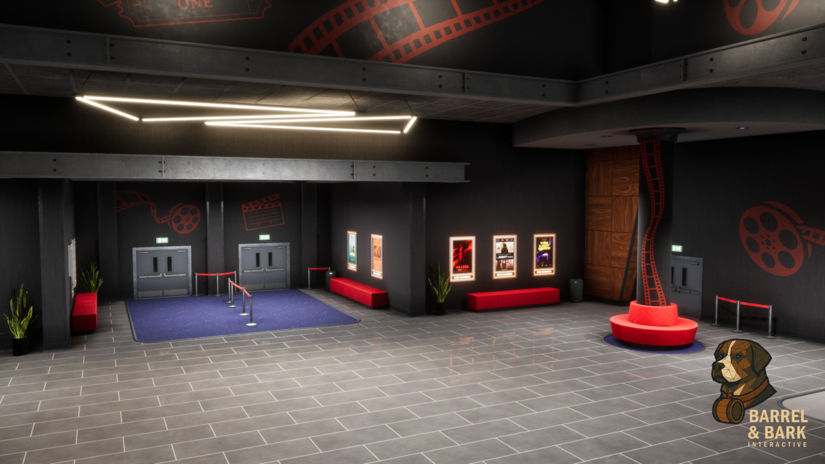 Movie Theatre Scene with Foyer