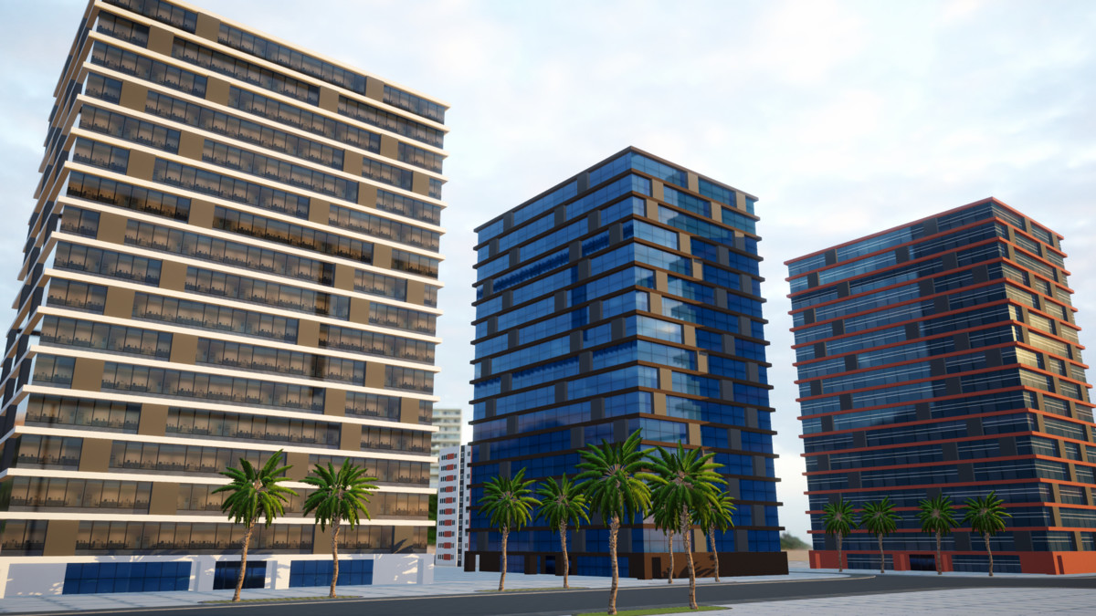 Mobile City - 50 Unique Buildings - 150 variants