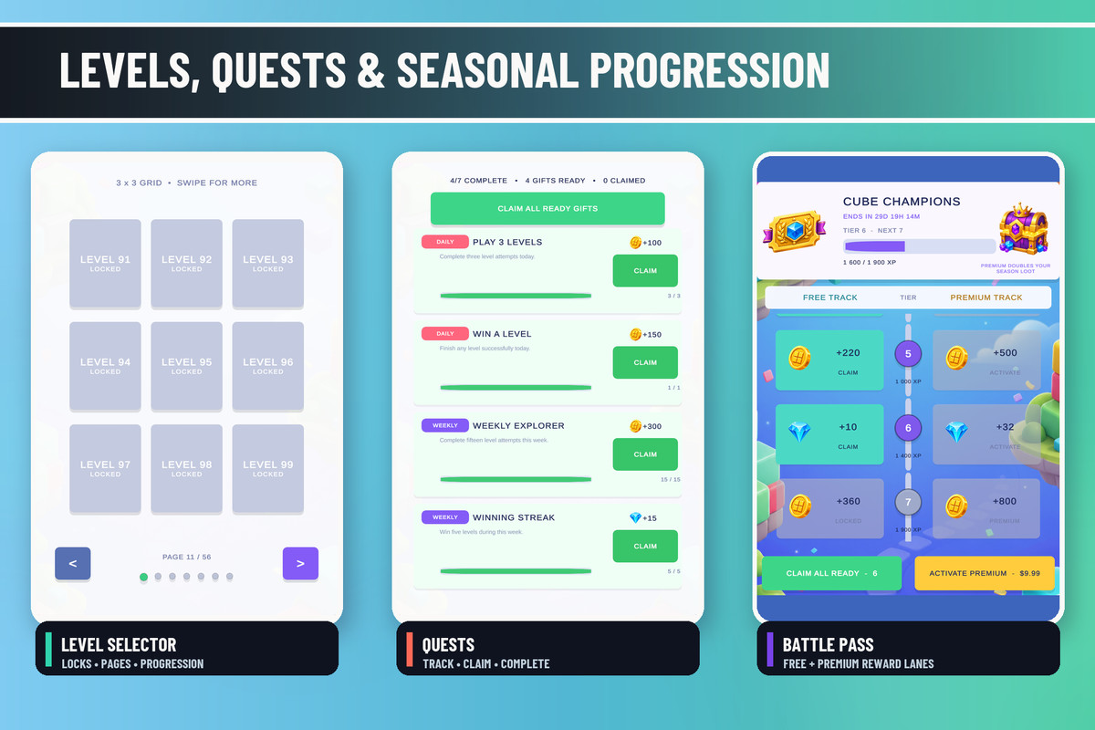 Cup Stack Jam | Sorting Puzzle Game Template + Level Editors + Ads