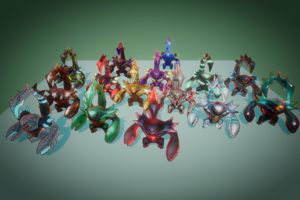 Fantasy Monster Evolution Pack 16-17–18 – Game Ready Creatures | PixeliusVita