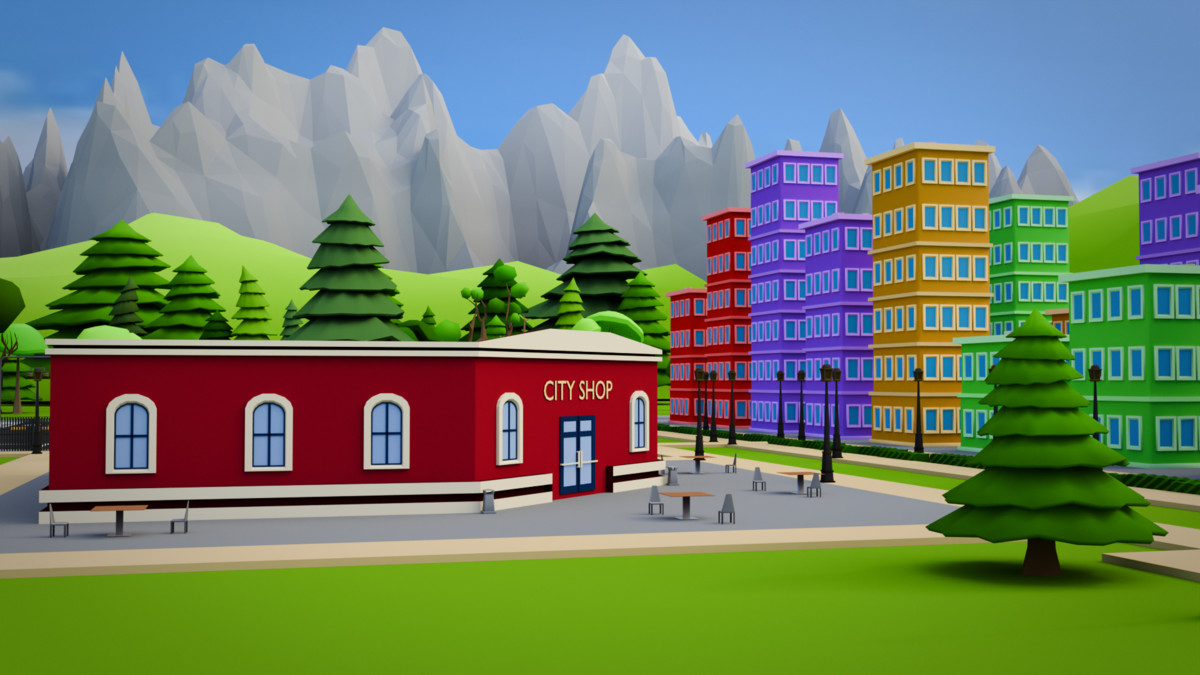 Low Poly City Pack - Mini World Studio