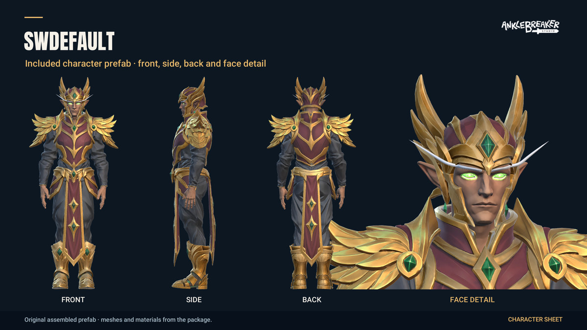 Stylized Elves Characters - Facial & Body Rig