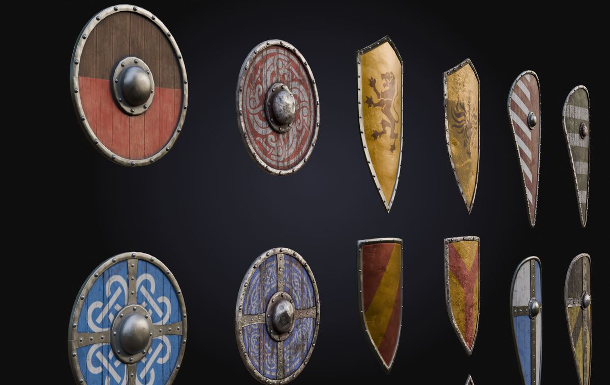 Medieval Weapons, Shields & Bows Bundle