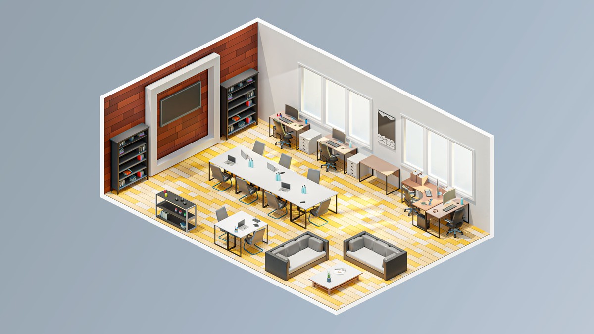 Interior 6 - Low Poly 3D Models Pack
