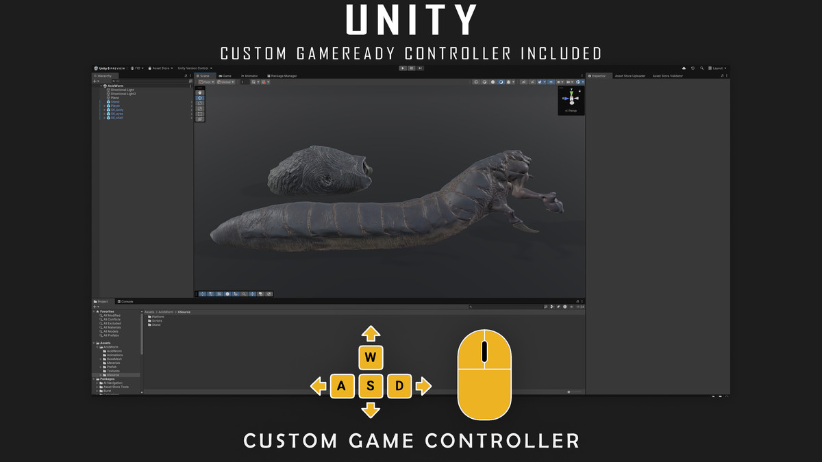 Abyssal Acid Worm - Shell Creature - #79