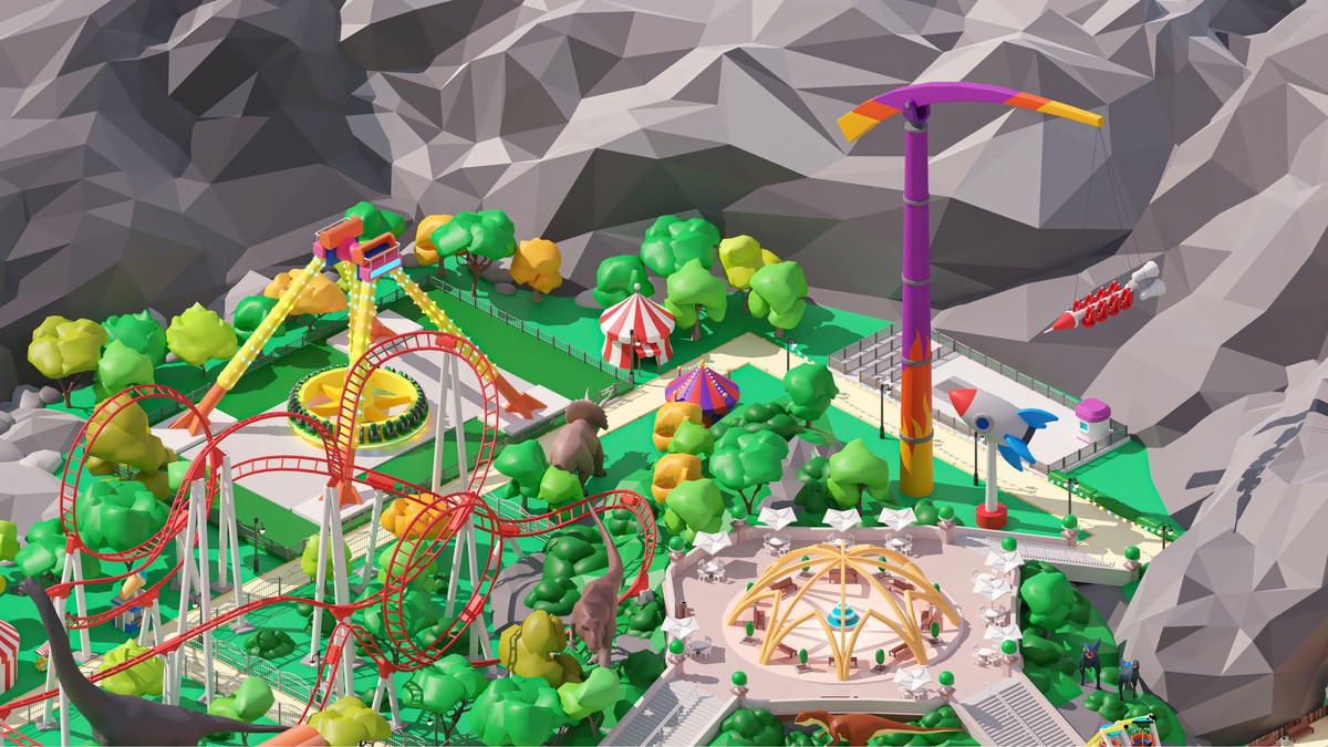 Amusement Park - Low Poly 3D Models Pack