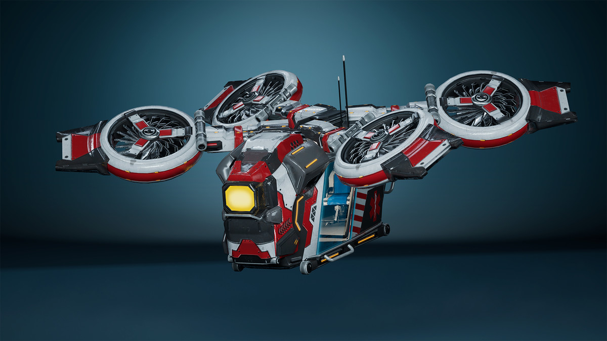 Sci-Fi Medic Helicopter