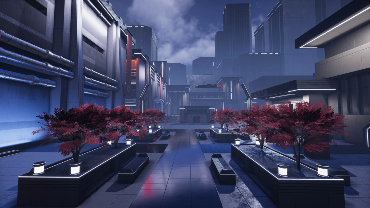 Science Fiction Brutalist City