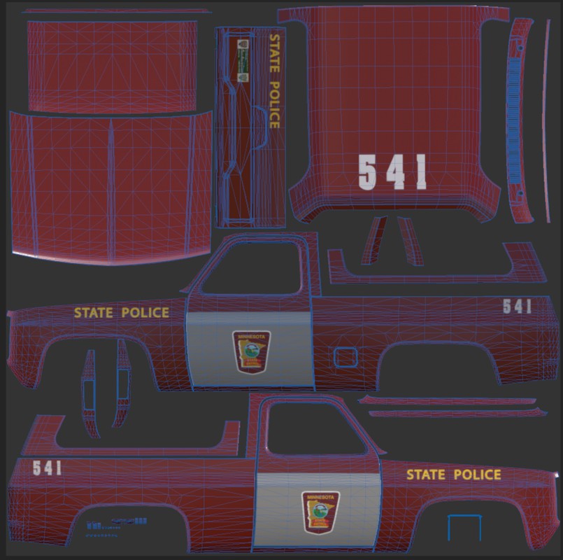 80s Offroad police car