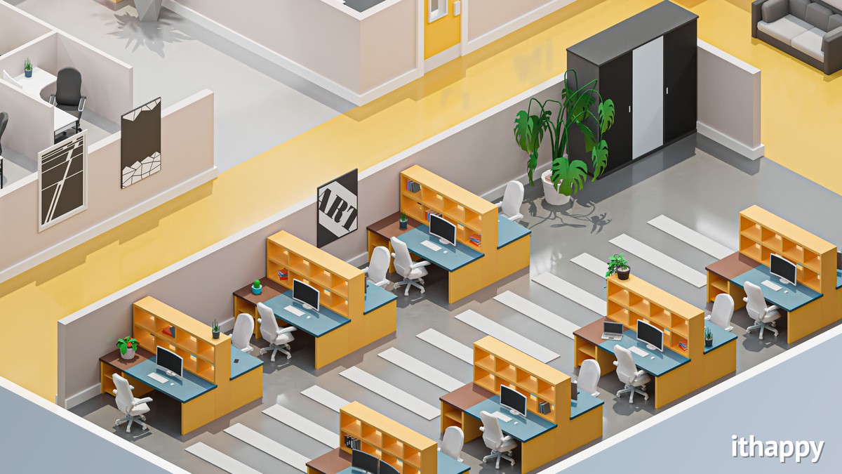 Office 2 - Low Poly 3D Models Pack