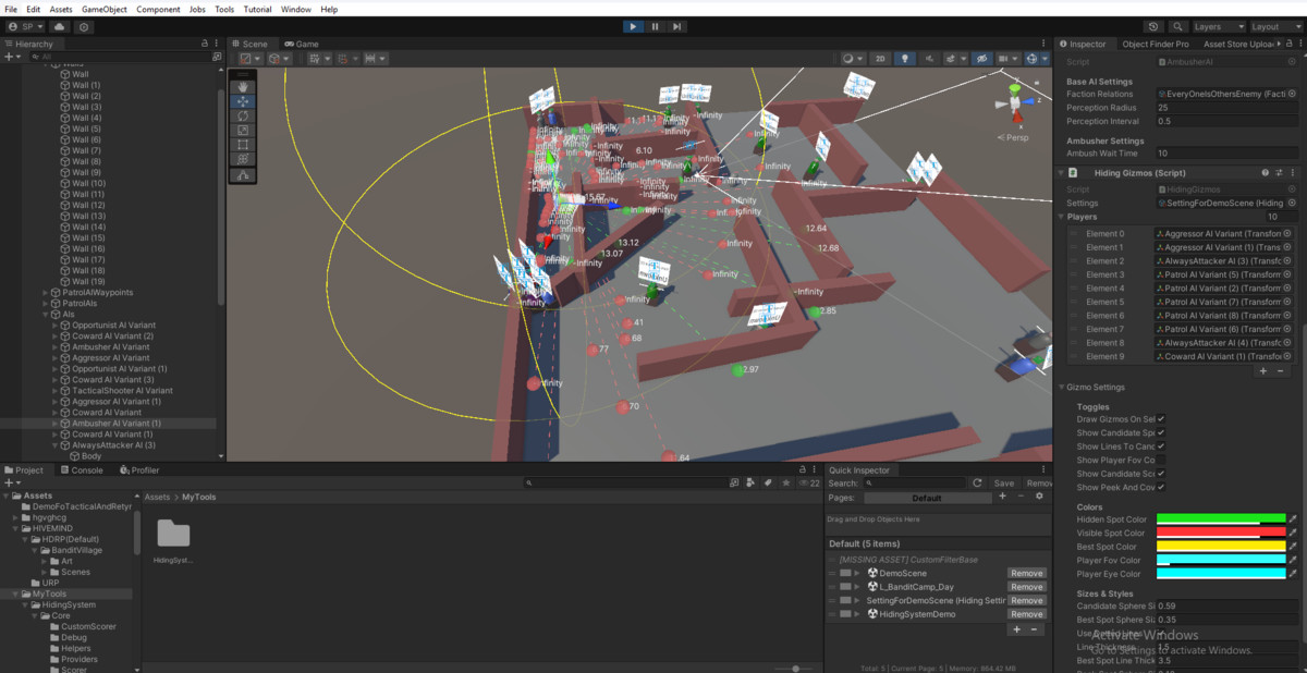 Tactical Cover & Retreat AI System