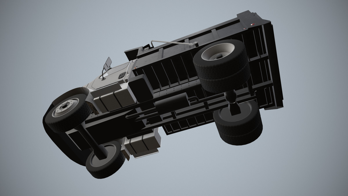 White Dump Truck (330)