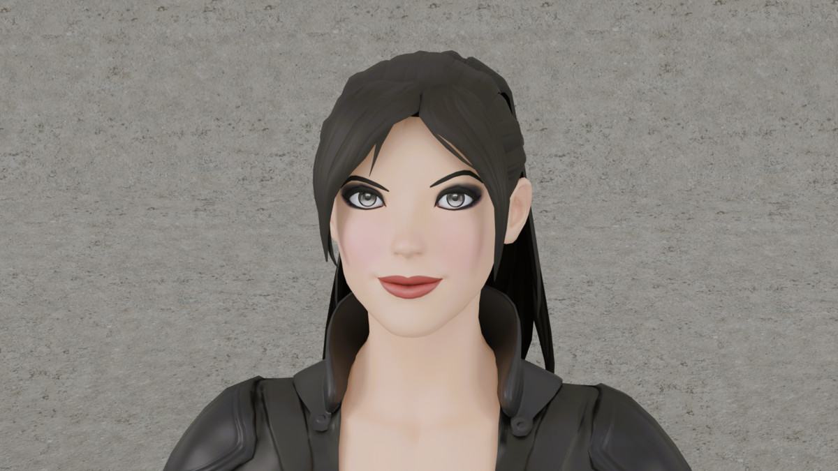 3D Lady In Black